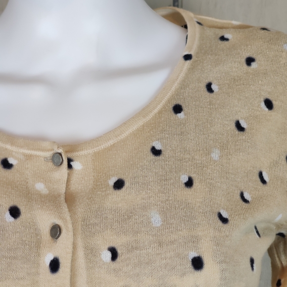 2 For $12 AT Loft Dot Button Up Cardigan Size XS - Picture 4 of 10